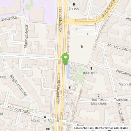 Standortübersicht der Tankstelle SWM Versorgungs GmbH in 80802 München