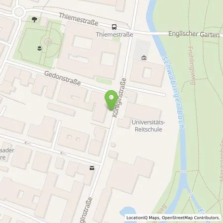 Standortübersicht der Tankstelle SWM Versorgungs GmbH in 80802 München