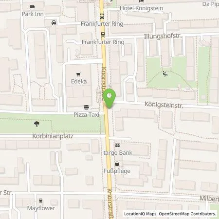 Standortübersicht der Tankstelle SWM Versorgungs GmbH in 80807 München