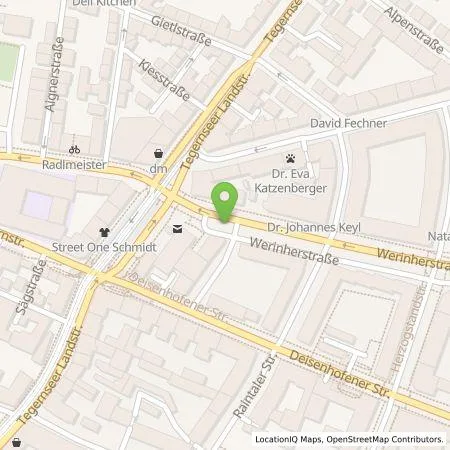 Standortübersicht der Tankstelle SWM Versorgungs GmbH in 81541 München