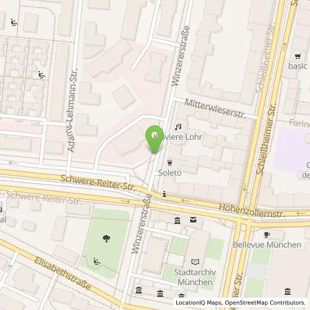 Standortübersicht der Tankstelle SWM Versorgungs GmbH in 80797 München