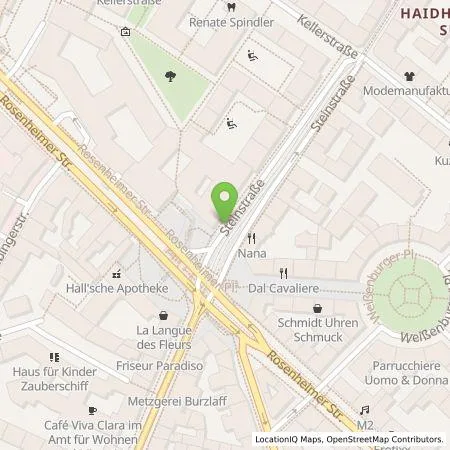 Standortübersicht der Tankstelle SWM Versorgungs GmbH in 81667 München