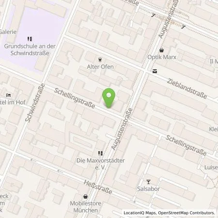 Standortübersicht der Tankstelle SWM Versorgungs GmbH in 80798 München