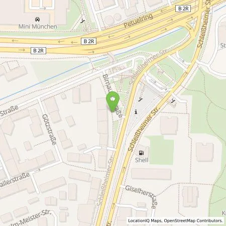 Standortübersicht der Tankstelle SWM Versorgungs GmbH in 80809 München