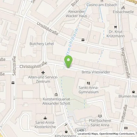 Standortübersicht der Tankstelle SWM Versorgungs GmbH in 80538 München