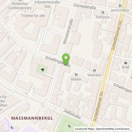 Standortübersicht der Tankstelle SWM Versorgungs GmbH in 80797 München