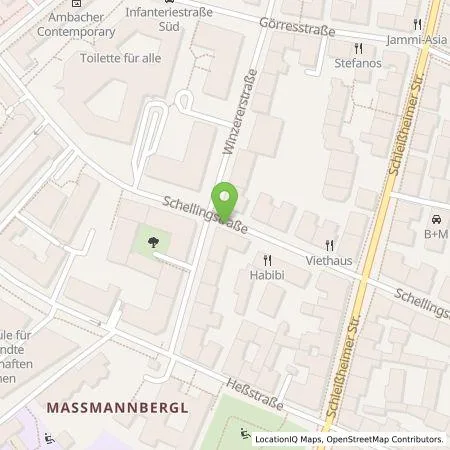 Standortübersicht der Tankstelle SWM Versorgungs GmbH in 80797 München