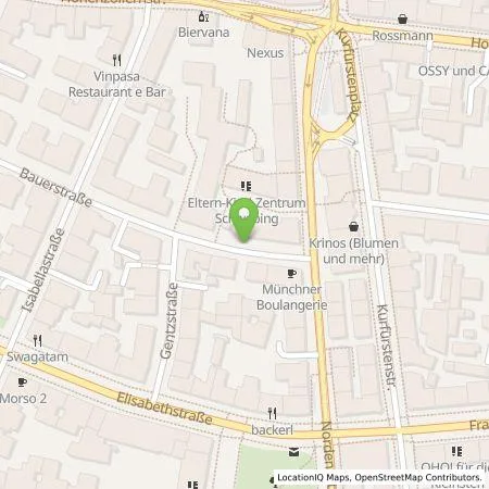 Standortübersicht der Tankstelle SWM Versorgungs GmbH in 80796 München