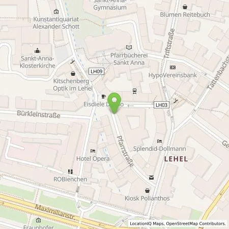 Standortübersicht der Tankstelle SWM Versorgungs GmbH in 80538 München