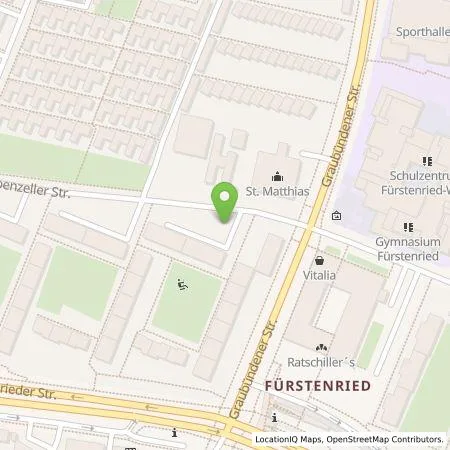 Standortübersicht der Tankstelle SWM Versorgungs GmbH in 81475 München