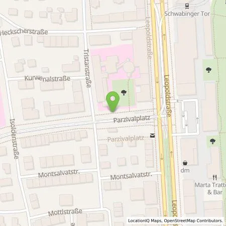 Standortübersicht der Tankstelle SWM Versorgungs GmbH in 80804 München