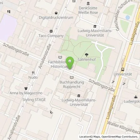 Standortübersicht der Tankstelle SWM Versorgungs GmbH in 80799 München