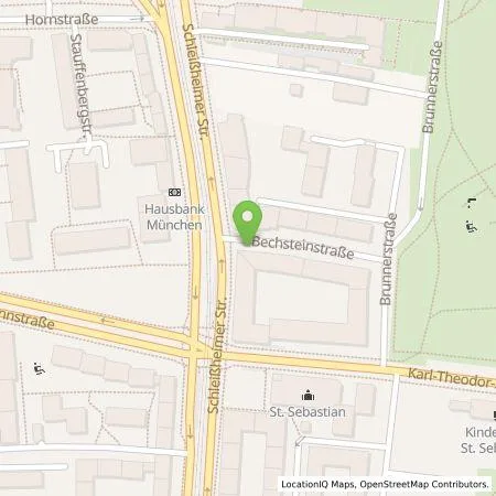 Standortübersicht der Tankstelle SWM Versorgungs GmbH in 80804 München