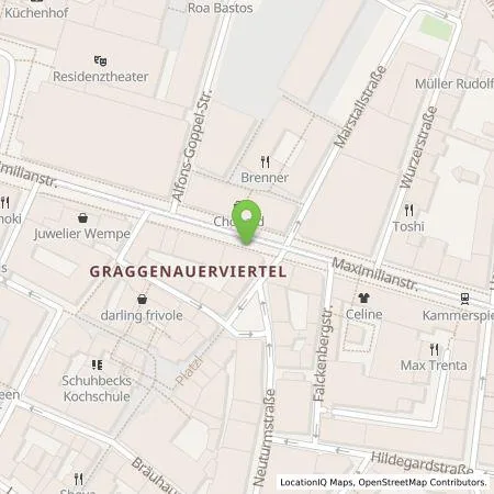 Standortübersicht der Tankstelle SWM Versorgungs GmbH in 80539 München