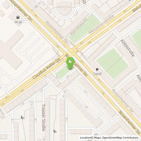 Standortübersicht der Tankstelle SWM Versorgungs GmbH in 80669 München