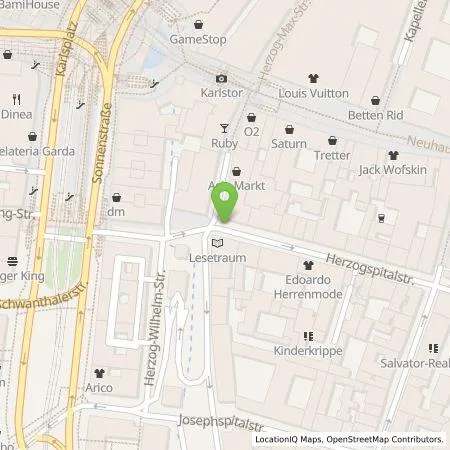 Standortübersicht der Tankstelle SWM Versorgungs GmbH in 80331 München