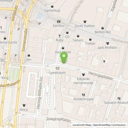 Standortübersicht der Tankstelle SWM Versorgungs GmbH in 80331 München