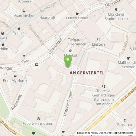 Standortübersicht der Tankstelle SWM Versorgungs GmbH in 80331 München