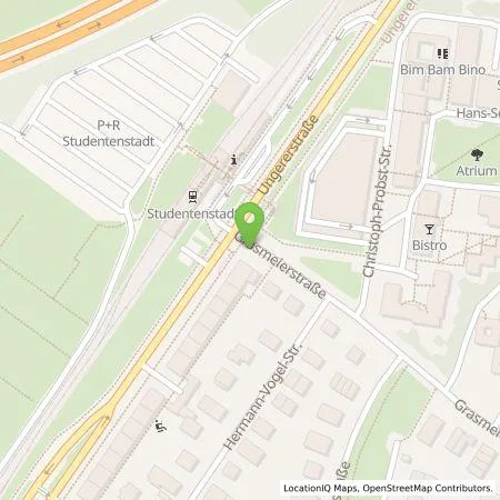 Standortübersicht der Tankstelle SWM Versorgungs GmbH in 80806 München