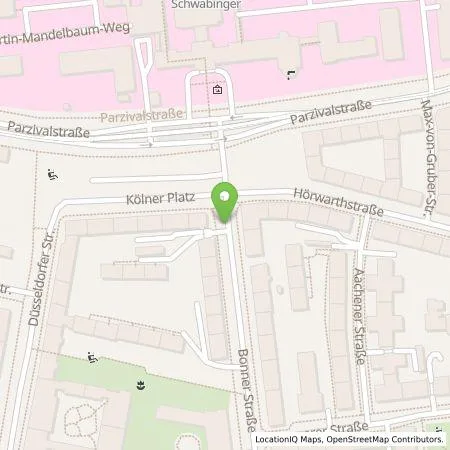 Standortübersicht der Tankstelle SWM Versorgungs GmbH in 80804 München