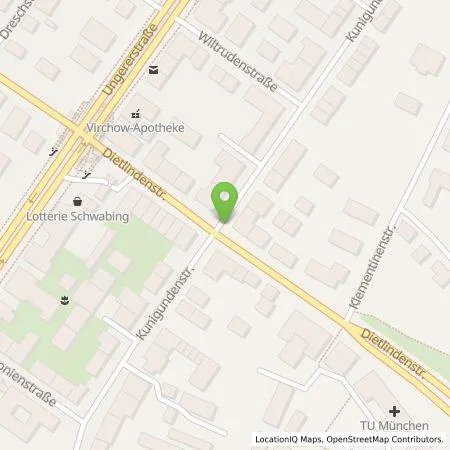 Standortübersicht der Tankstelle SWM Versorgungs GmbH in 80585 München