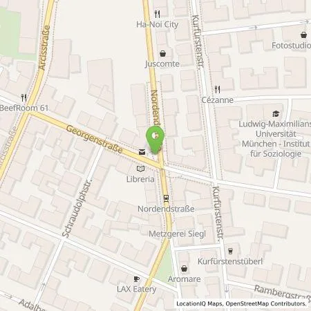 Standortübersicht der Tankstelle SWM Versorgungs GmbH in 80801 München