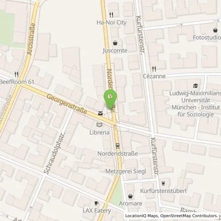 Standortübersicht der Tankstelle SWM Versorgungs GmbH in 80801 München