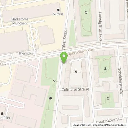 Standortübersicht der Tankstelle SWM Versorgungs GmbH in 81379 München