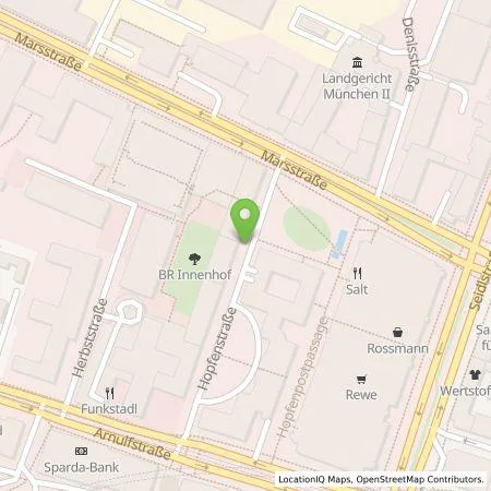 Standortübersicht der Tankstelle SWM Versorgungs GmbH in 80335 München