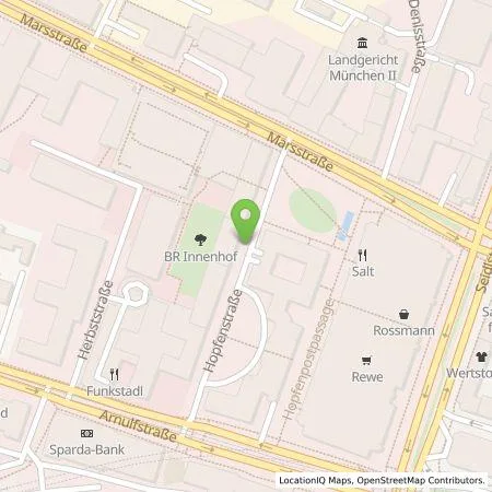 Standortübersicht der Tankstelle SWM Versorgungs GmbH in 80335 München