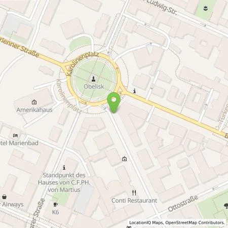 Standortübersicht der Tankstelle SWM Versorgungs GmbH in 80333 München