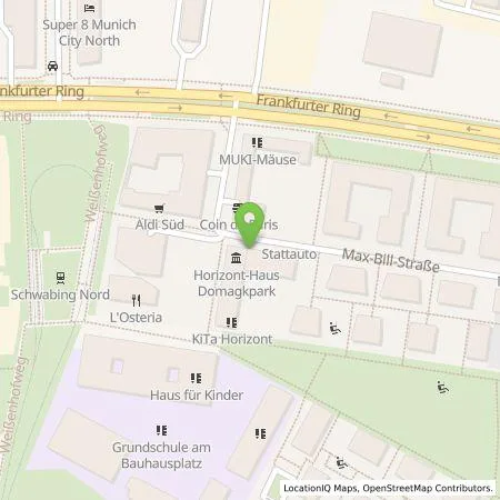 Standortübersicht der Tankstelle SWM Versorgungs GmbH in 80807 München