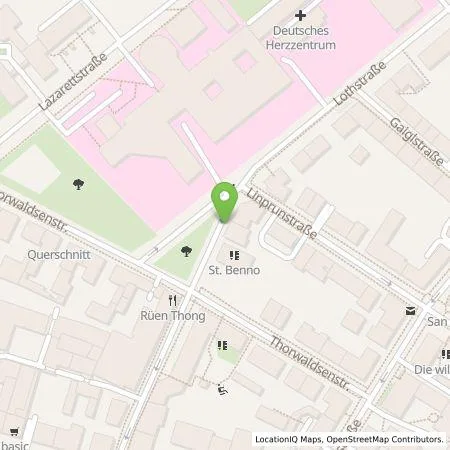 Standortübersicht der Tankstelle SWM Versorgungs GmbH in 80335 München