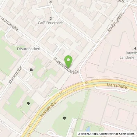 Standortübersicht der Tankstelle SWM Versorgungs GmbH in 80636 München