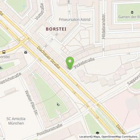 Standortübersicht der Tankstelle SWM Versorgungs GmbH in 80637 München