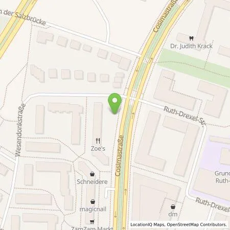 Standortübersicht der Tankstelle SWM Versorgungs GmbH in 81929 München