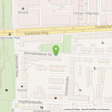 Standortübersicht der Tankstelle SWM Versorgungs GmbH in 80807 München