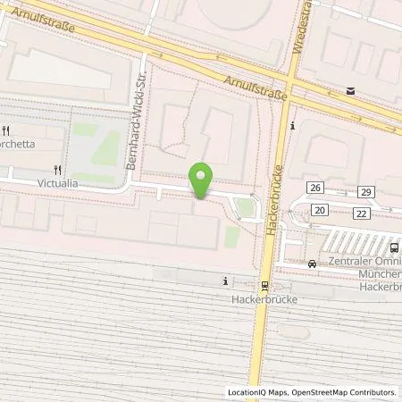 Standortübersicht der Tankstelle SWM Versorgungs GmbH in 80335 München