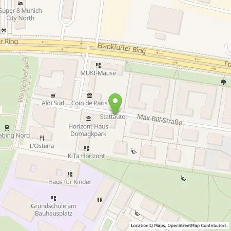 Standortübersicht der Tankstelle SWM Versorgungs GmbH in 80807 München