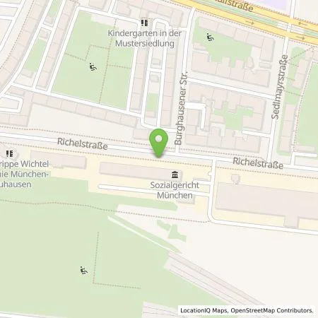 Standortübersicht der Tankstelle SWM Versorgungs GmbH in 80634 München