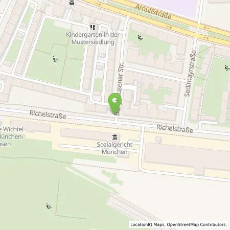 Standortübersicht der Tankstelle SWM Versorgungs GmbH in 80634 München