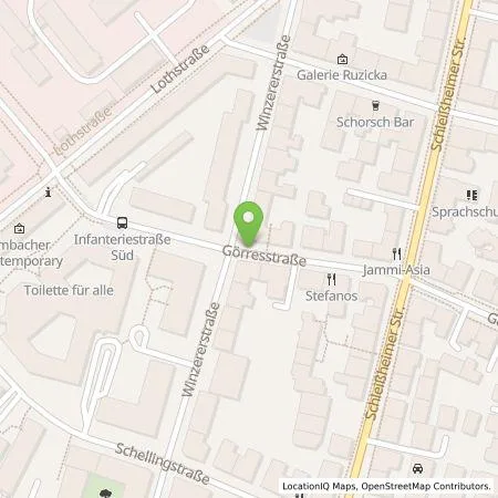 Standortübersicht der Tankstelle SWM Versorgungs GmbH in 80797 München