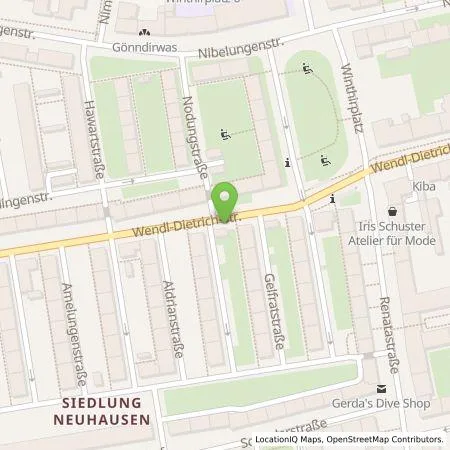 Standortübersicht der Tankstelle SWM Versorgungs GmbH in 80634 München