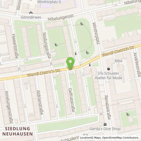 Standortübersicht der Tankstelle SWM Versorgungs GmbH in 80634 München