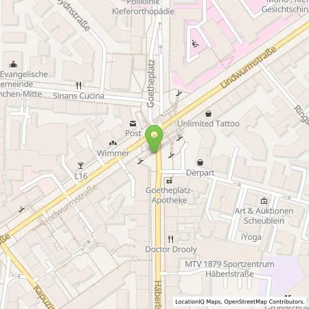 Standortübersicht der Tankstelle SWM Versorgungs GmbH in 80337 München