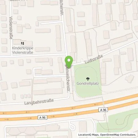 Standortübersicht der Tankstelle SWM Versorgungs GmbH in 80689 München