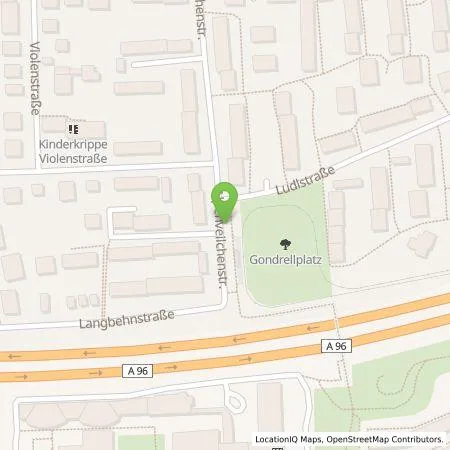 Standortübersicht der Tankstelle SWM Versorgungs GmbH in 80689 München