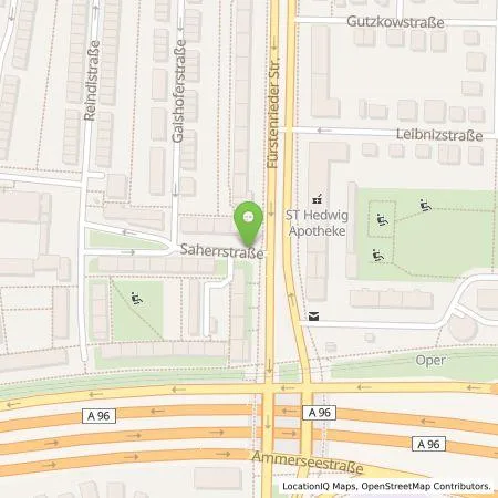 Standortübersicht der Tankstelle SWM Versorgungs GmbH in 80686 München