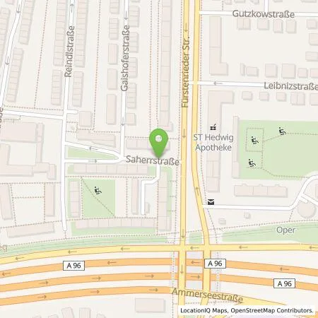 Standortübersicht der Tankstelle SWM Versorgungs GmbH in 80686 München