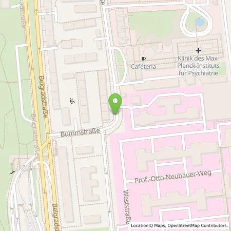 Standortübersicht der Tankstelle SWM Versorgungs GmbH in 80804 München